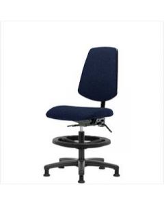 Neta ECOM Fabric Medium Bench Height Chair - Medium Back Nylon Base