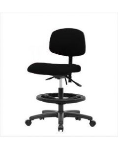 Neta ECOM Fabric Medium Bench Height Chair - Nylon Base Black Foot