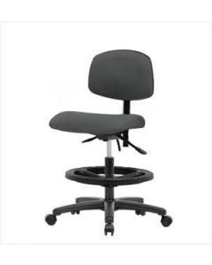 Neta ECOM Fabric Medium Bench Height Chair - Nylon Base Black Foot
