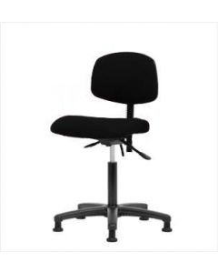 Neta ECOM Fabric Medium Bench Height Chair - Nylon Base Glides Black