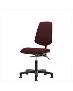 Neta ECOM Fabric Desk Height Chair - Medium Back, Nylon Base Glides