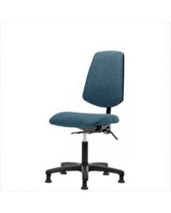 Neta ECOM Fabric Desk Height Chair - Medium Back, Nylon Base Glides