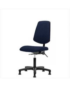 Neta ECOM Fabric Desk Height Chair - Medium Back, Nylon Base Glides