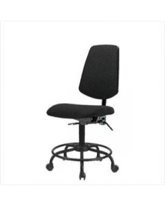 Neta ECOM Fabric Desk Height Chair - Medium Back Round Tube Base