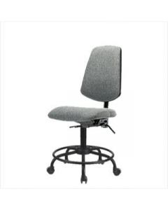 Neta ECOM Fabric Desk Height Chair - Medium Back Round Tube Base