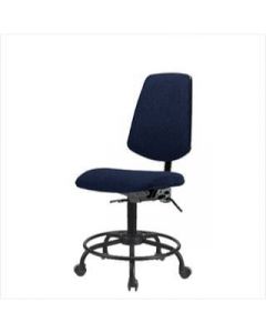 Neta ECOM Fabric Desk Height Chair - Medium Back Round Tube Base