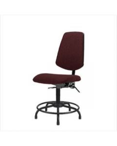 Neta ECOM Fabric Desk Height Chair - Medium Back Round Tube Base