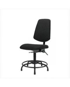 Neta ECOM Fabric Desk Height Chair - Medium Back Round Tube Base