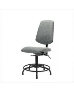 Neta ECOM Fabric Desk Height Chair - Medium Back Round Tube Base