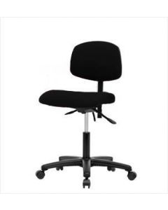 Neta ECOM Fabric Desk Height Chair - Nylon Base Tilt, Casters Black
