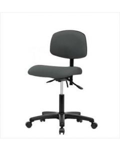 Neta ECOM Fabric Desk Height Chair - Nylon Base Tilt, Casters Grey