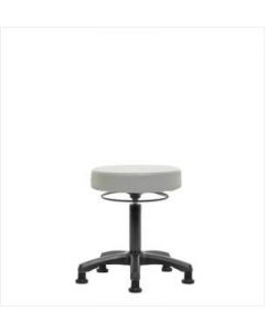 Neta ECOM Vinyl Desk Height Mini Stool - Nylon Base, Glides, Dove