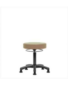 Neta ECOM Vinyl Desk Height Mini Stool - Nylon Base, Glides, Taupe