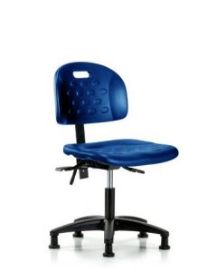 Neta ECOM Newport Industrial Blue Polyurethane Desk Height Chair