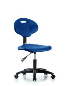 Neta ECOM Core Industrial Blue Polyurethane Desk Height Chair