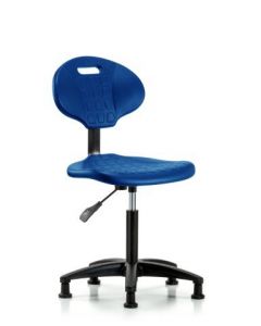 Neta ECOM Core Industrial Blue Polyurethane Medium Bench Height Chair