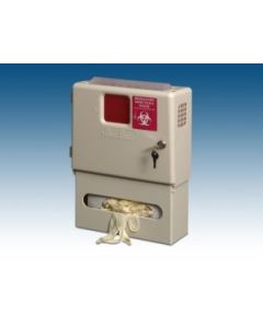 PlastiProducts Combo Pak, Includes: 1-5 Qt Sharps Container (#141020), 1-Locking Wall Cabinet (#143002), & 1-Glove Box (#144002), 1/Cs