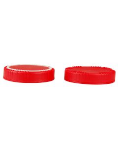 Qorpak Red Polypropylene Lid For Packo, Fits 300 - 1,300mL