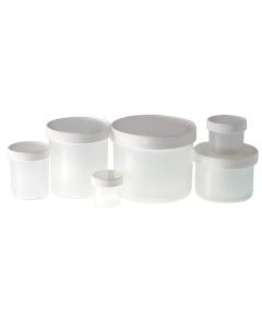 Qorpak 1oz (30mL) Nat.Polypropylene Jar w/43-400 White Polypropylene Sturdeeseal Pe Foam Lined Cap