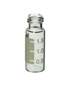 Restek Short-Cap Vial with Grad Marking Spot, 9-425 Screw-Thread, 2.0 mL, 9 mm, 12 x 32 (vial only), Clear, 1000-pk.