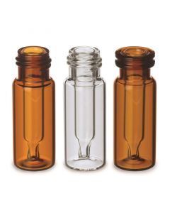 Restek Interlock Vials, 300 µL, 9 mm Screw-Thread, Amber, 500-pk.