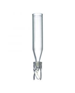 Restek Vial Inserts, Polypropylene, Big Mouth w/Bottom Spring, 250 µL, 100-pk.