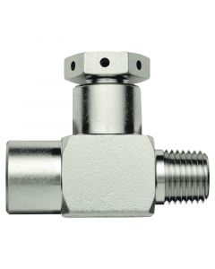 Restek 1/4" Male NPT x 1/4" Female NPT Rupture Disk Tee, 2850 psig DOT Pressure Rating, 303 Stainless Steel