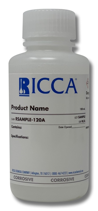 RICCA Tightrant™ Sodium Hydroxide, 1.00 Normal Tested in an ISO 17025 Accredited Facility, 120 mL