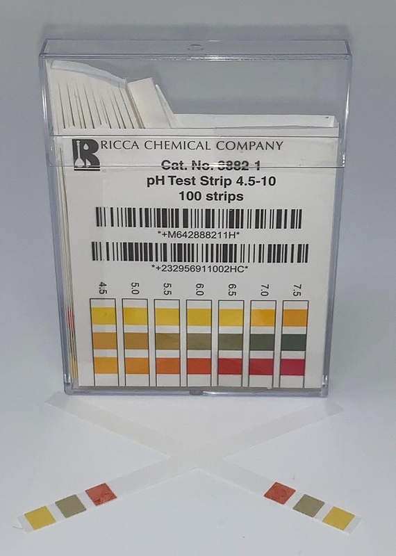 RICCA Ph Test Strips, 4.5-10, 100/Bx Size