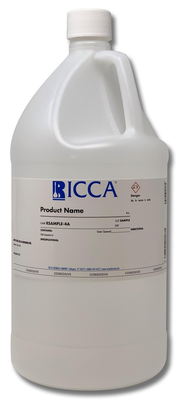 RICCA Tightrant™ Sodium Hydroxide, 0.816 Normal Tested in an ISO 17025 Accredited Facility, 4 L
