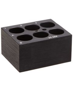 RPI Heating Block ModuLe For 25mm Test Tubes, 6 Tube Capacity