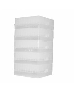 RPI Cryogenic Storage Box, Hinged Lid, 100 Tube Capacity, Natural Color, 5 Per Case