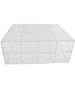 RPI Acrylic Organizer For Micro-Tube Racks, Horizontal Orientation, 4 X 2 Rack Array, 8 Capacity