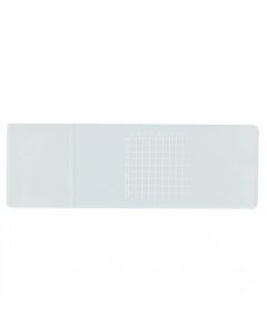 RPI Microscope Grid Slides, White Imprint, 81 Squares Per Slide, 72 Slides Per Package