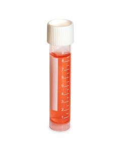 RPI Transport Tube, 10ml, Attached White Screwcap, Pp, Self-Standing, Printed Graduations, Sterile, 20/Bag, 25 Bags/Case