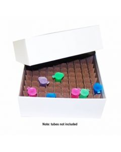 RPI Cardboard Micro-Tube Storage Box Set With Cell Partition, 100 Tube Capacity
