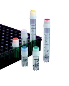 RPI Cryofreeze Internally Threaded Tubes With Caps, Round Base, 1.8ml Capacity, 500 Per Package