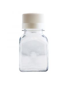 RPI Pet Media Square Bottles, Sterile, 125 mL, 48 Per Case