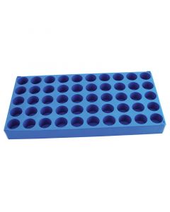 RPI Vial Rack, Polypropylene, For 20ml Vials, 50 Vial Capacity, 2 Per Package
