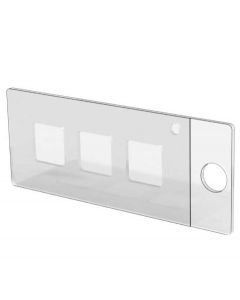 RPI Chambered Coverslips, 3 Wells, 9.5 X 9.5mm, 1.0mm Depth, Sterile, 20 Per Package