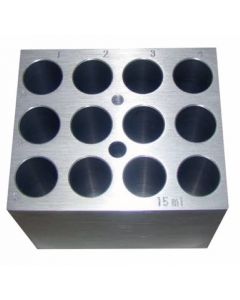 RPI Heating Block ModuLe For Digital Dry Baths, Holds 12 X 15ml Tubes, 3 1/2 X 3 X 3 1/4 Inches High