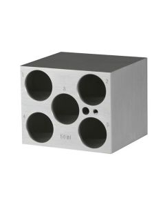 RPI Heating Block ModuLe For Digital Dry Baths, Holds 5 X 50ml Tubes, 3 1/2 X 3 X 2 Inches High