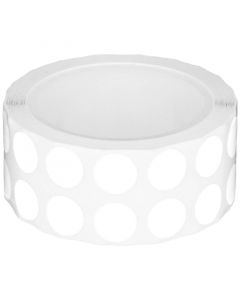 RPI Tough-Spots, 1/2 Inch Diameter For 1.5-2.0ml Tubes, White, 1000 Per Package