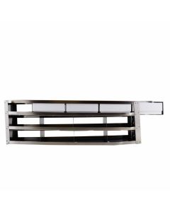 RPI Slide-Out Freezer Rack For 2"H Boxes, 12 Box Capacity, 4x3 Array, 22 X 5 1/2 X 7 1/4h