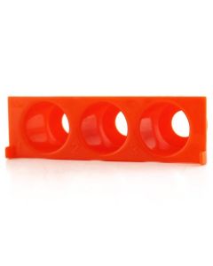 RPI Flexi-Rack Workstation Tube Inserts, 50ml Tubes, Holds 3 Tubes, Orange, 5 Per Package