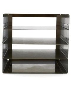 RPI Freezer Rack For 100 Place Slides, Stainless Steel, 1 X 4 Array, Dimensions (Inches) 8 1/2 X 7 5/8 X 6 5/8h