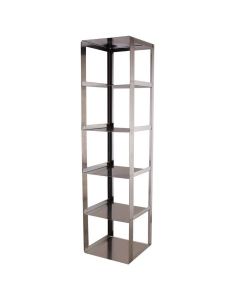 RPI Chest Freezer Rack For Cardboard Boxes Containing 15 mL Or 50 mL Tubes, 5 Box Capacity, 6 X 6 X 24 3/4 Inches