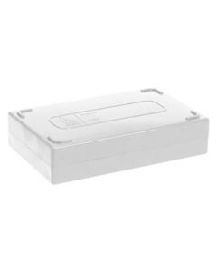 RPI Microscope Slide Box, 25 Slide Capacity, White