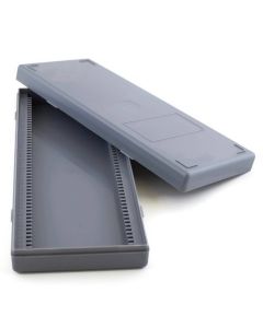 RPI Heavy Duty Microscope Slide Box, Holds Fifty 1 X 3 Inch Slides