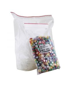 RPI Gripseal Screw Cap Tubes, 1.5ml Capacity, Conical Bottom, Assorted Color Caps, 500 Per Case